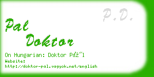 pal doktor business card